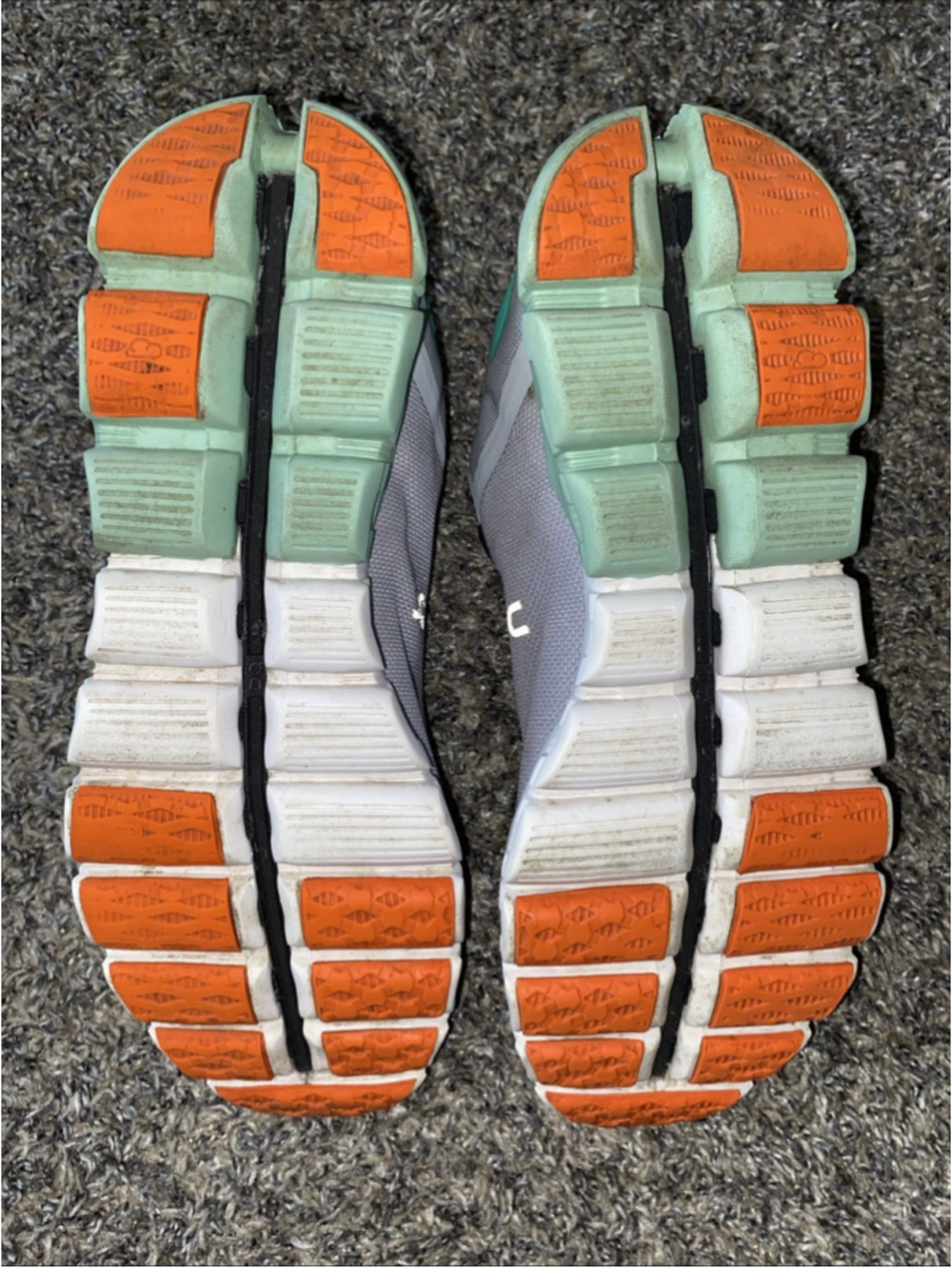 On Cloudflow Womens Size 9.5 Gray Green Athletic Running Walking Shoes Sneakers - Picture 5 of 13
